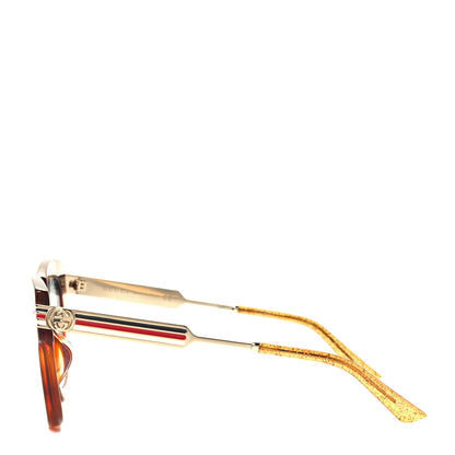 Gucci Acetate Square Frame Web GG0281SA Sunglasses Havana 3 of 7