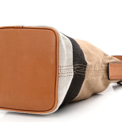 Burberry Canvas Mega Check Mini Ashby Tassel Crossbody Saddle Brown 12 of 14