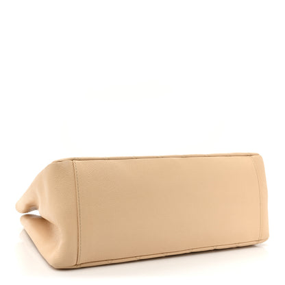 Chanel Caviar Quilted Grand Shopping Tote GST Beige Clair 4 of 14