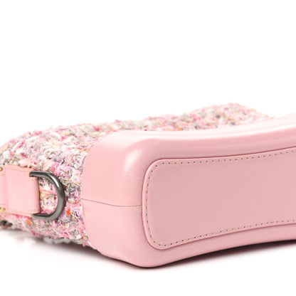 Chanel Tweed Calfskin Small Gabrielle Hobo Light Pink 8 of 10