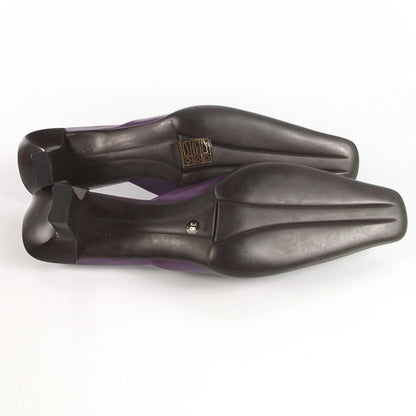 Prada Leather Mules 38 Viola 6 of 8