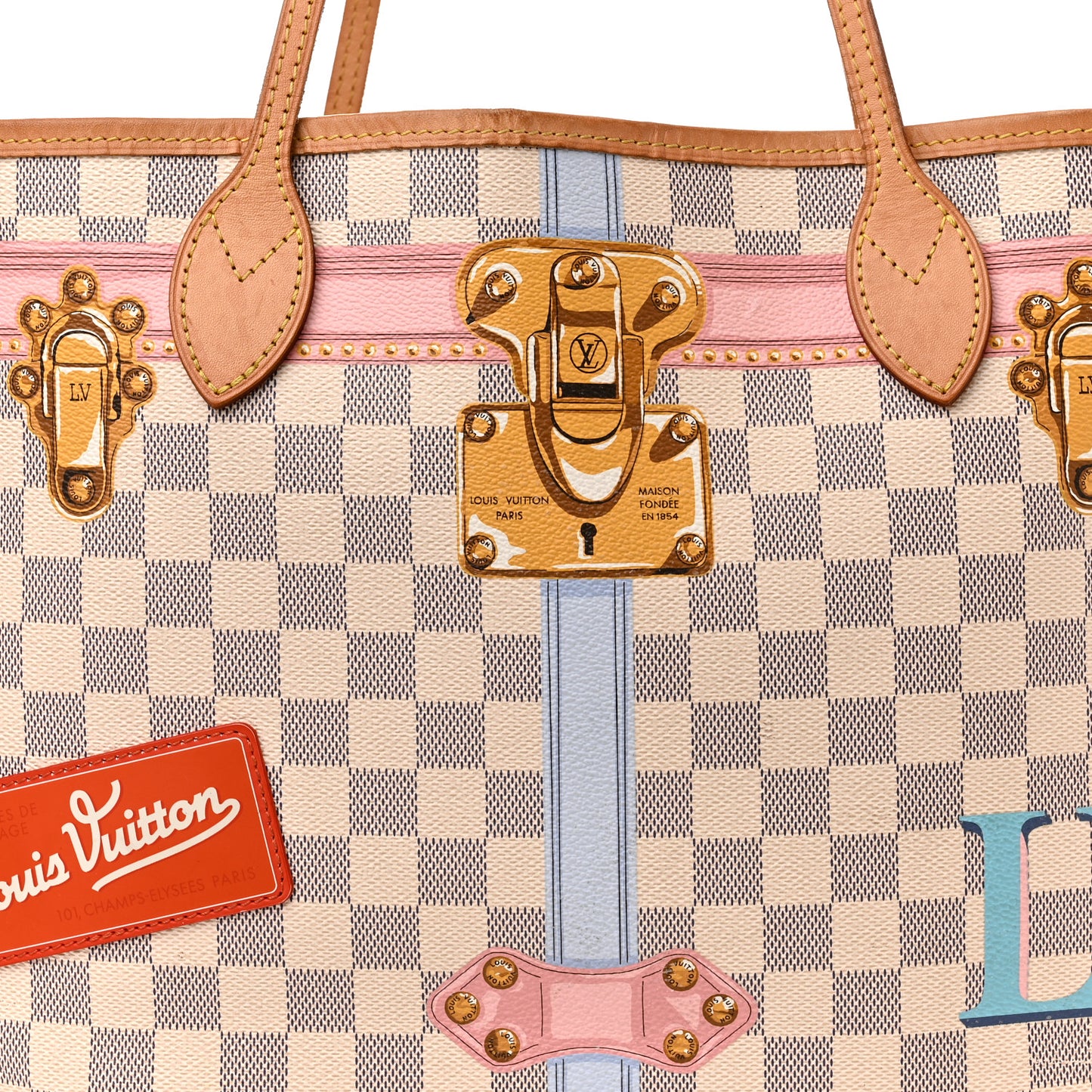 Damier Azur Summer Trunks Neo Neverfull MM