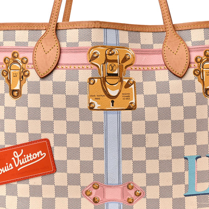 Louis Vuitton Damier Azur Summer Trunks Neo Neverfull MM 10 of 12