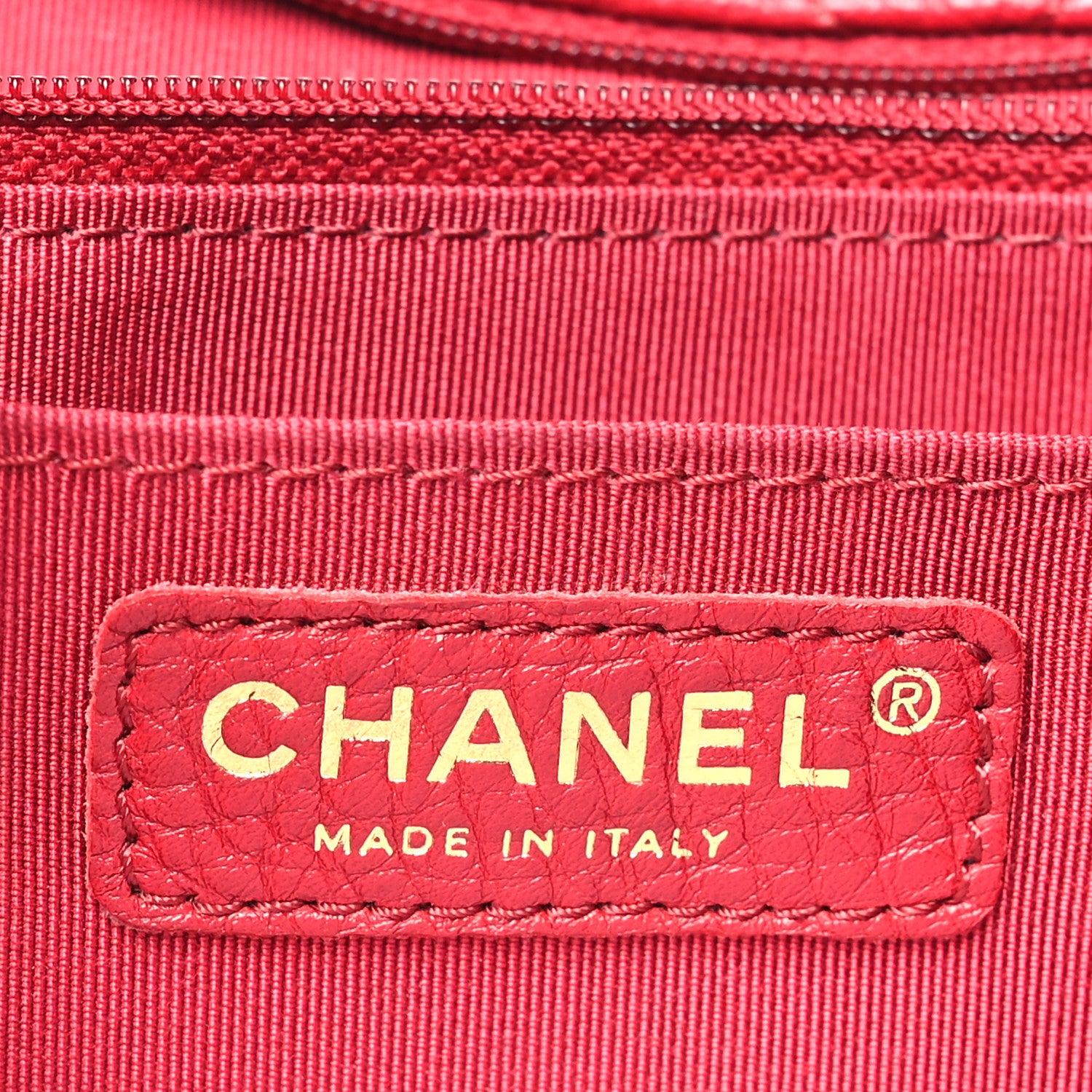 Chanel Calfskin Quilted Small XXL Travel Flap Bag Red 6 of 10