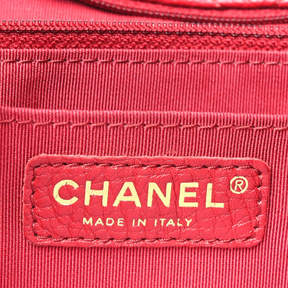 Chanel Calfskin Quilted Small XXL Travel Flap Bag Red 6 of 10