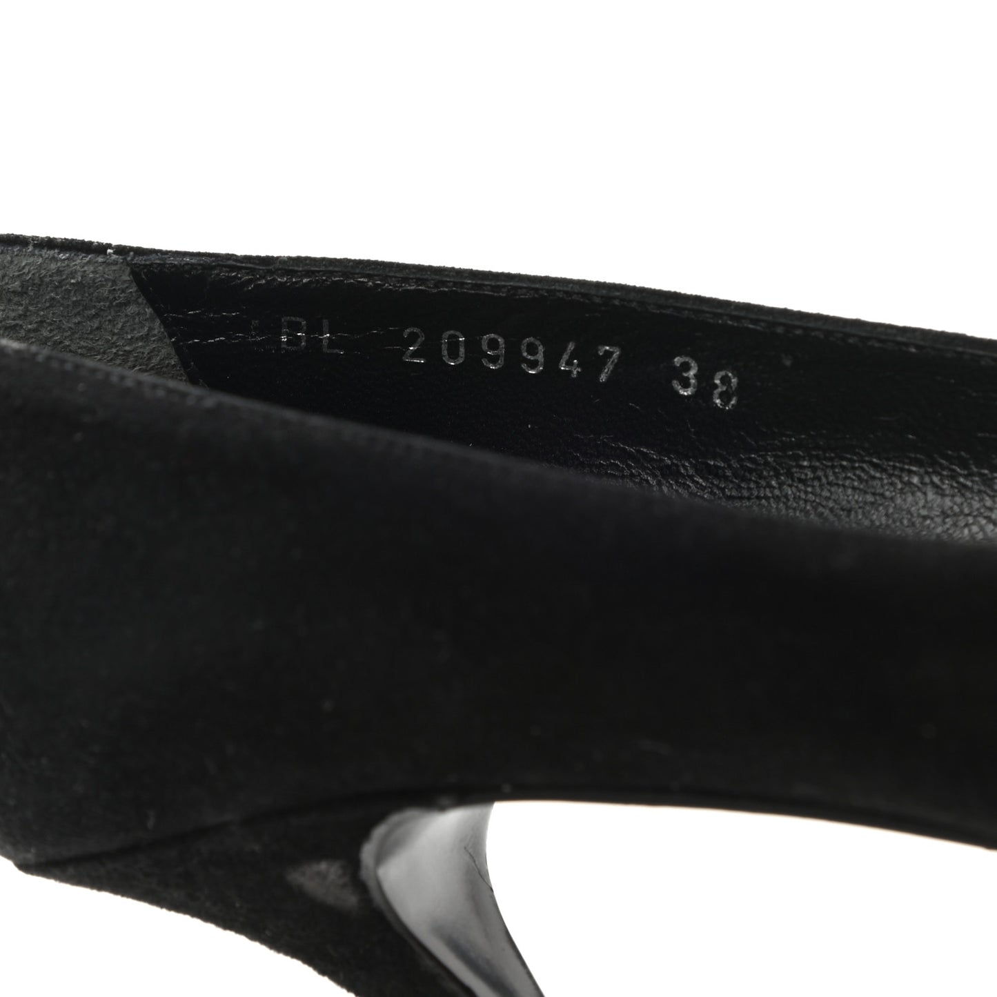 Suede Calfskin Tribtoo 80 Pumps 38 Black