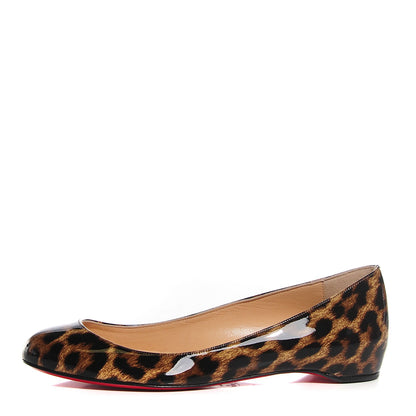 Christian Louboutin Patent Leopard Print Gozul Flats 36.5 1 of 7