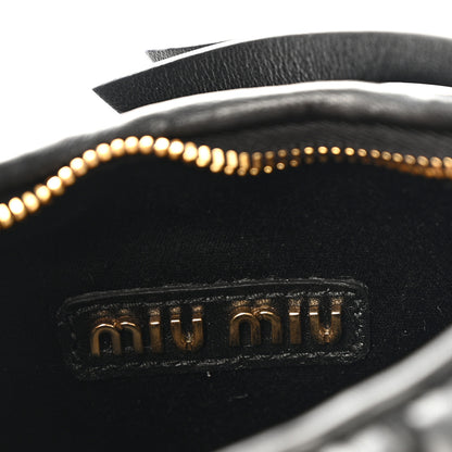 Miu Miu Nappa Matelasse Mini Wander Hobo Black 6 of 10