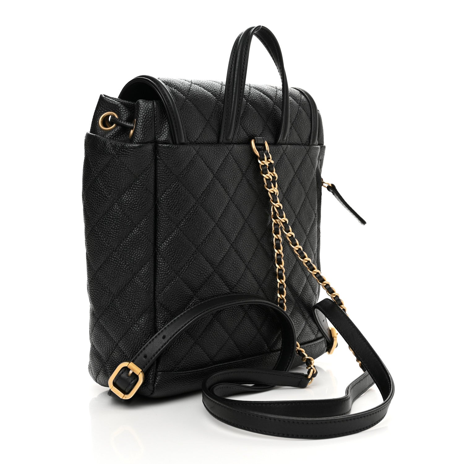 Chanel Caviar Quilted Filigree Backpack Black 3 of 14