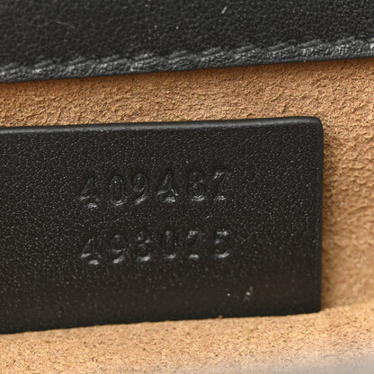 Gucci GG Supreme Monogram Calfskin Small Padlock Shoulder Bag Beige Black Cuir 7 of 12