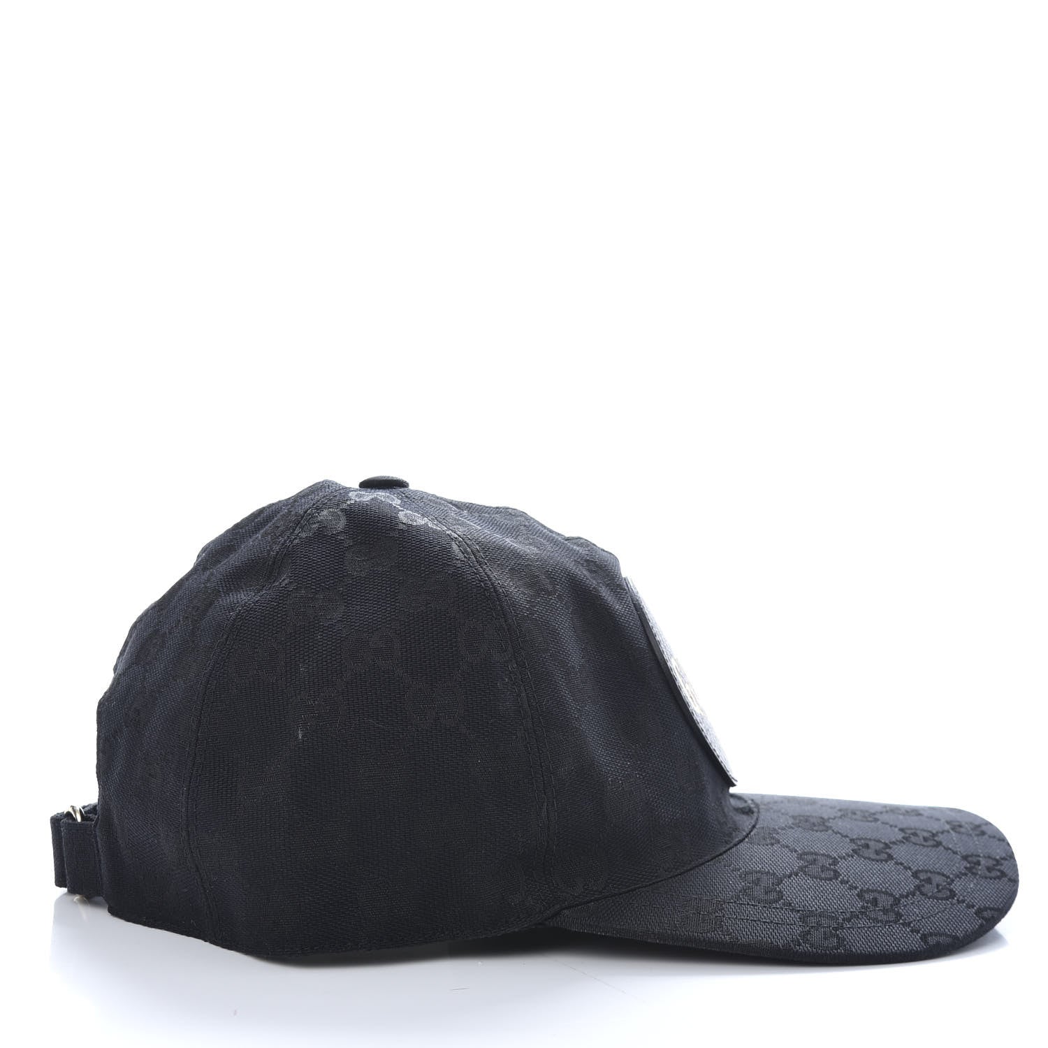 Gucci Monogram Textured Dollar Calfskin Zeno Baseball Hat M Black 6 of 8