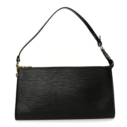 Louis Vuitton Epi Pochette Accessories 21 Black 1 of 10
