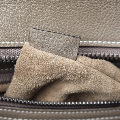 Celine Drummed Calfskin Micro Luggage Souris 9 of 9