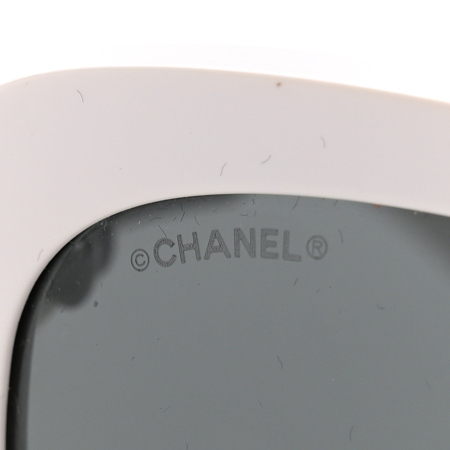 Acetate Butterfly Winter Pearl Sunglasses 5339-H White