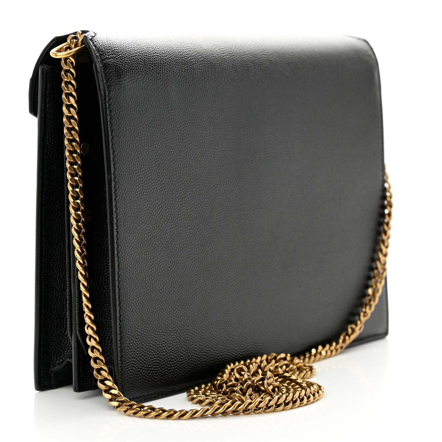 Grain De Poudre Monogram Cassandra Clasp Bag Black