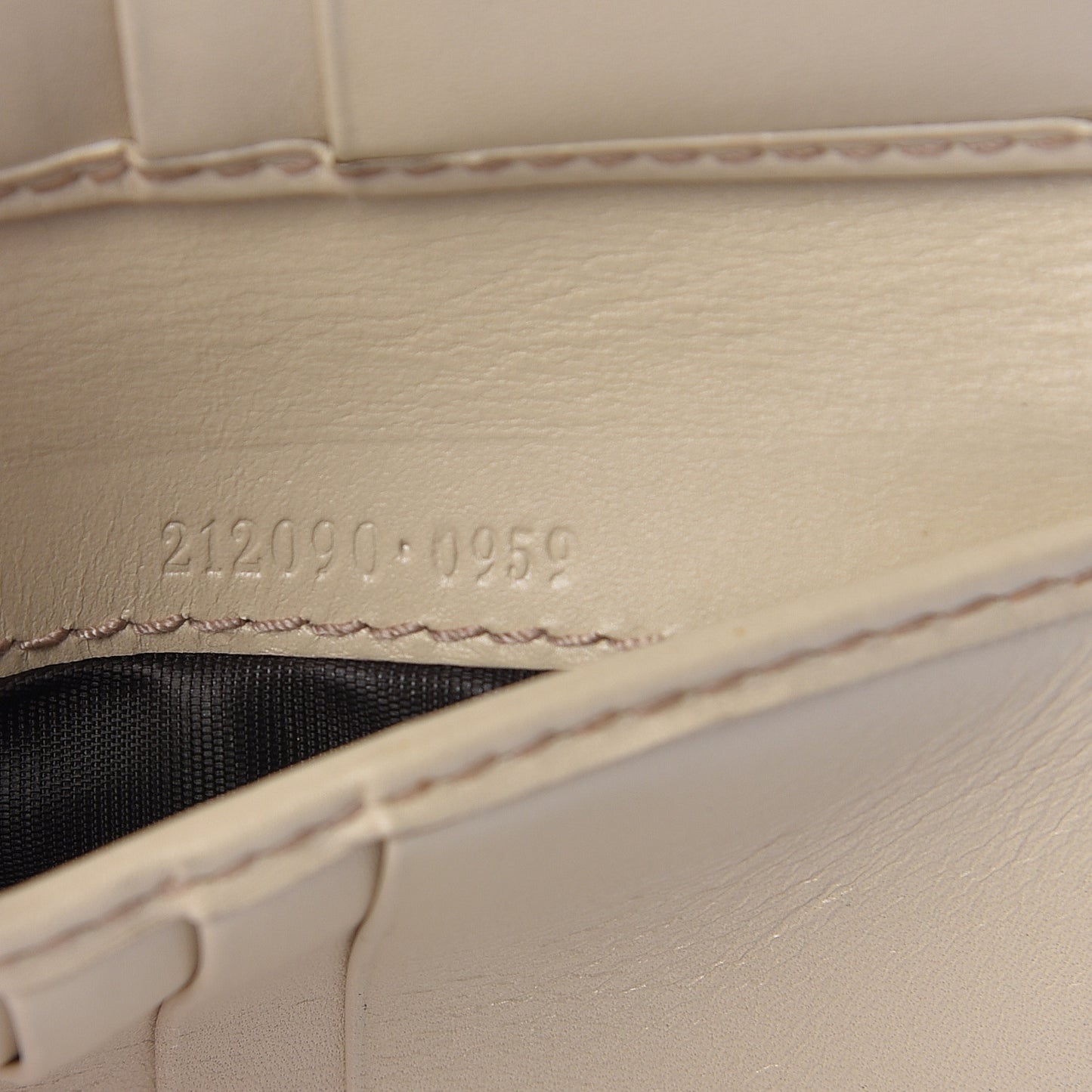 Guccissima Icon Bar French Flap Wallet White