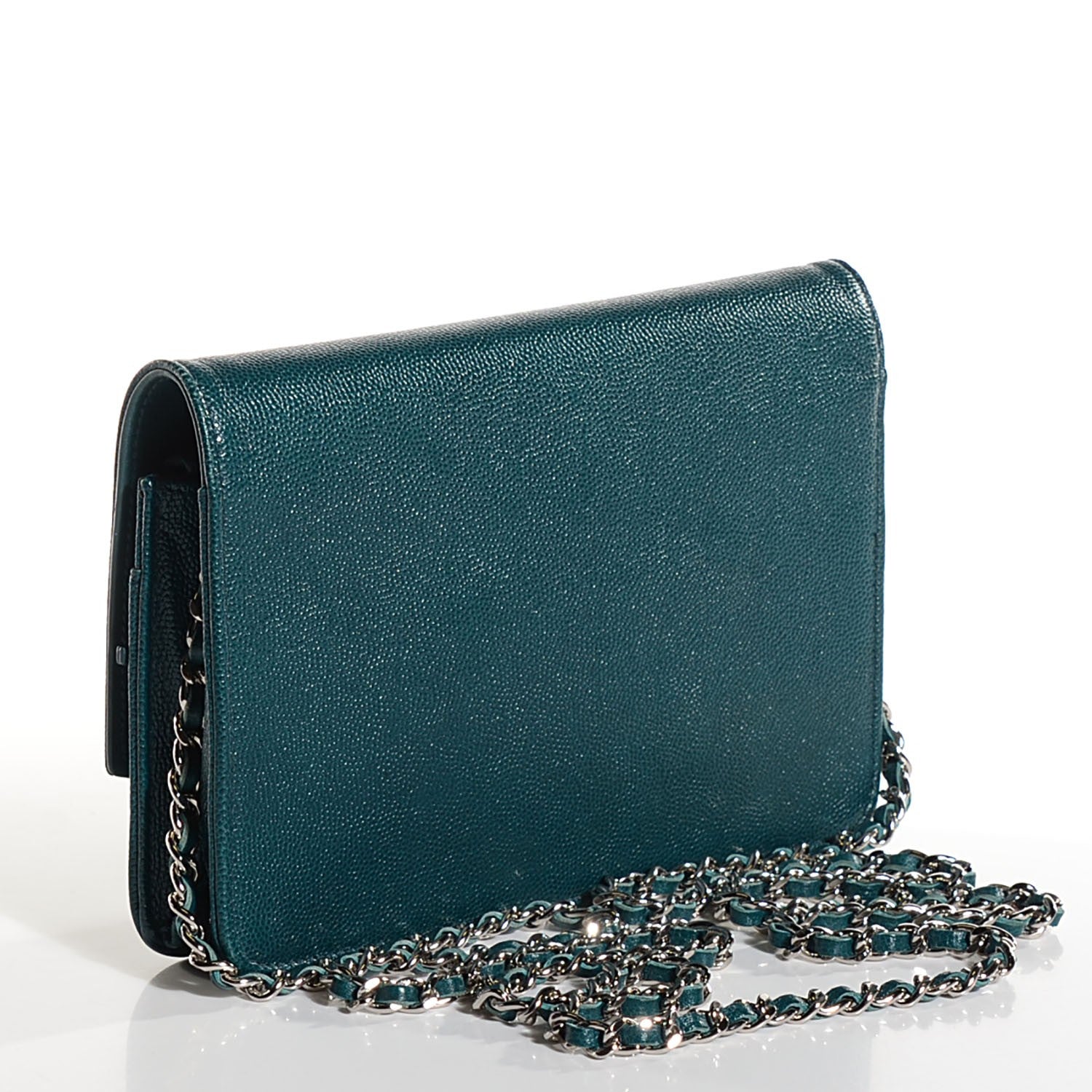 Chanel Caviar Sevruga Wallet on Chain WOC 3 of 8