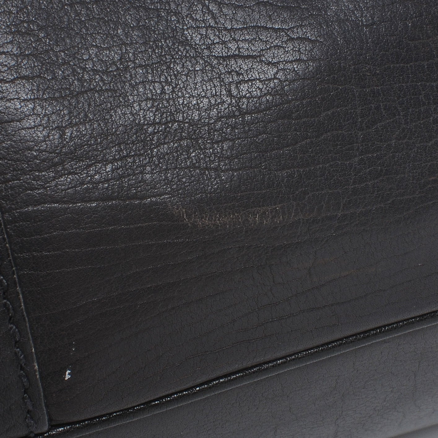 Saint Laurent Leather Large Muse Dark Grey 5 of 12