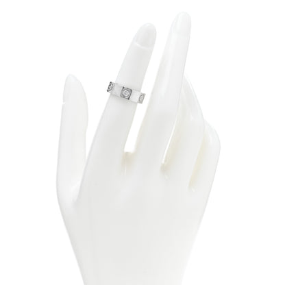 Cartier Platinum Diamond 5.5mm LOVE Ring 48 4.5 2 of 4