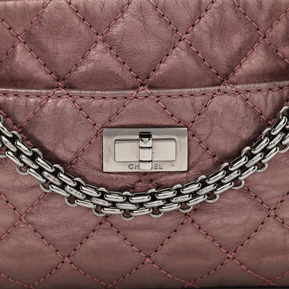 Chanel Metallic Aged Calfskin Quilted Small Reissue Camera Case Rose Fonce 8 of 8