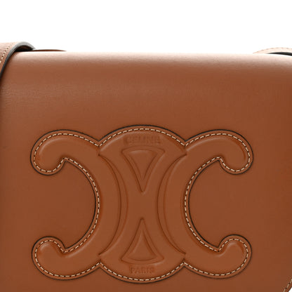 Celine Smooth Calfskin Cuir Triomphe Folco Crossbody Bag Tan 7 of 10