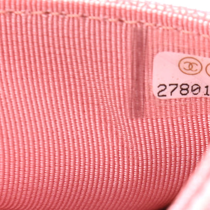 Chanel Iridescent Caviar Quilted Wallet on Chain WOC Rose Pink 8 of 11