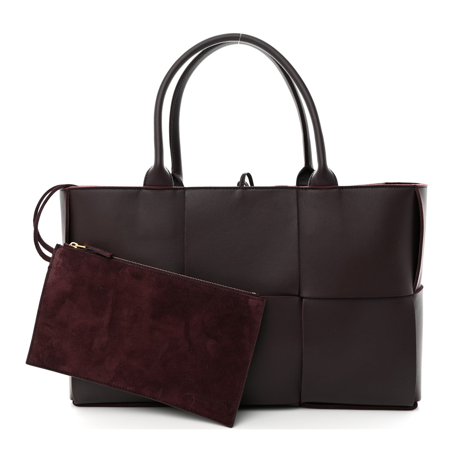 Bottega Veneta Nappa Maxi Intrecciato Medium Arco Tote Grape 1 of 11