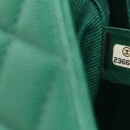 Chanel Caviar Quilted Small Coco Handle Flap Green 7 of 10