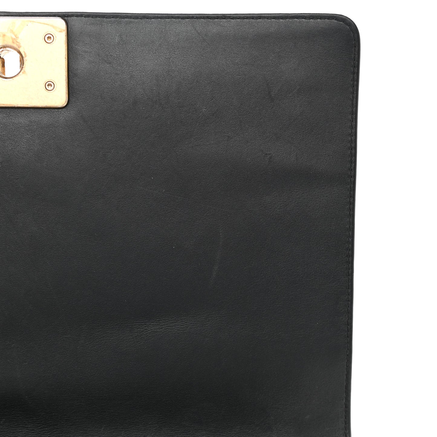 Lambskin Chevron Quilted Medium Boy Flap Black