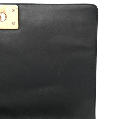 Chanel Lambskin Chevron Quilted Medium Boy Flap Black 11 of 11