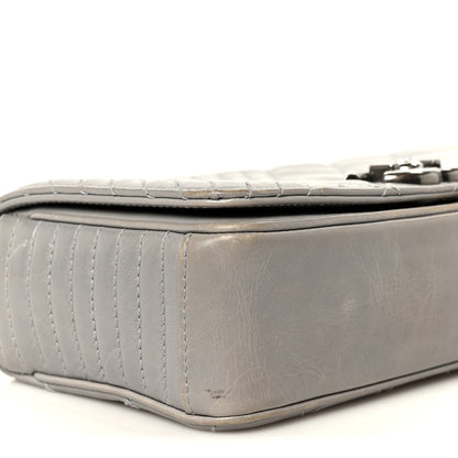 Chanel Glazed Calfskin Quilted Small Coco Boy Flap Grey 9 of 10