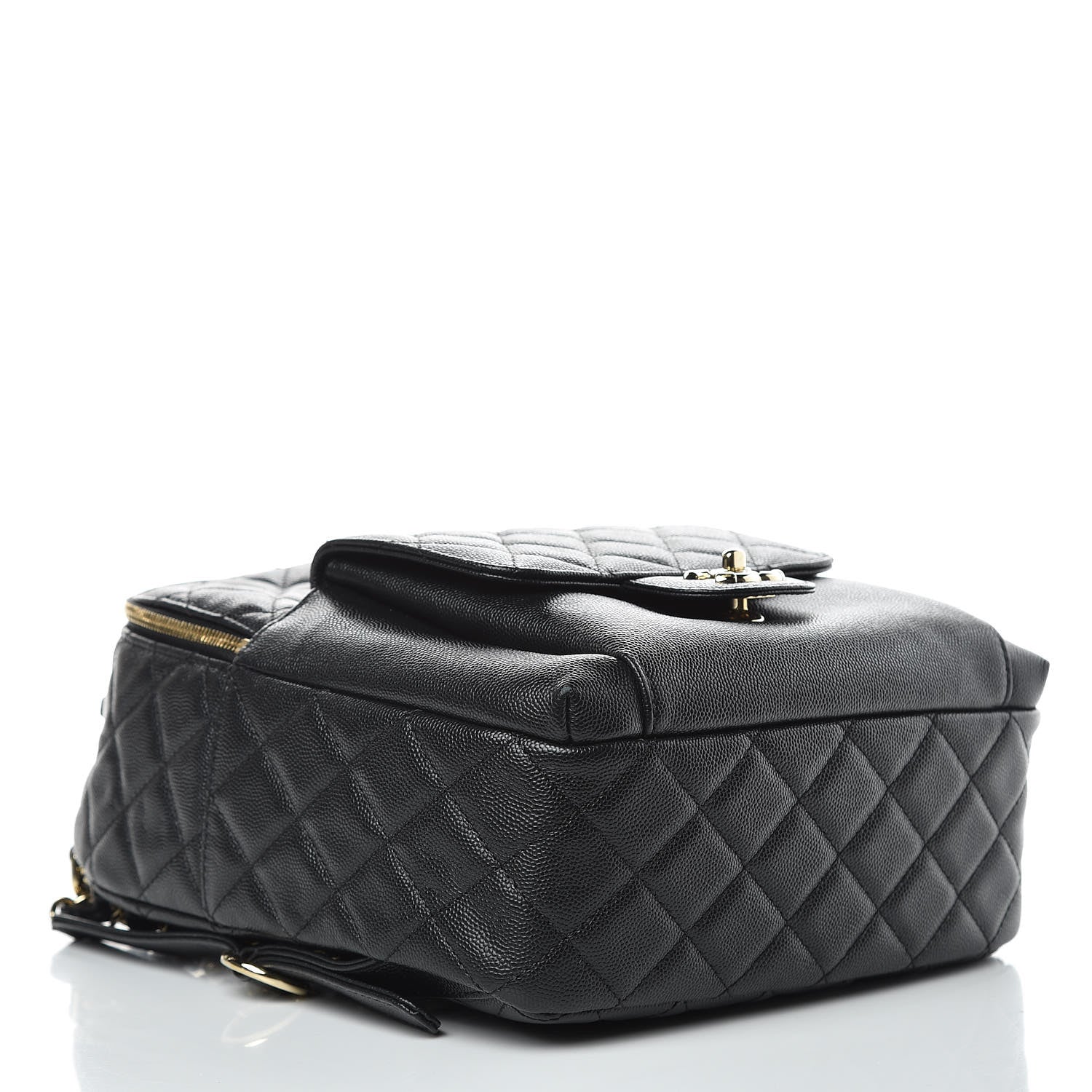 Chanel Caviar Quilted Medium Zip Around Backpack Black 5 of 10