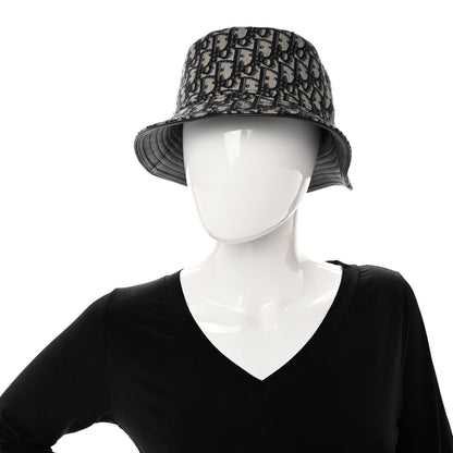 Christian Dior Oblique Jacquard Bucket Hat L Blue 2 of 9