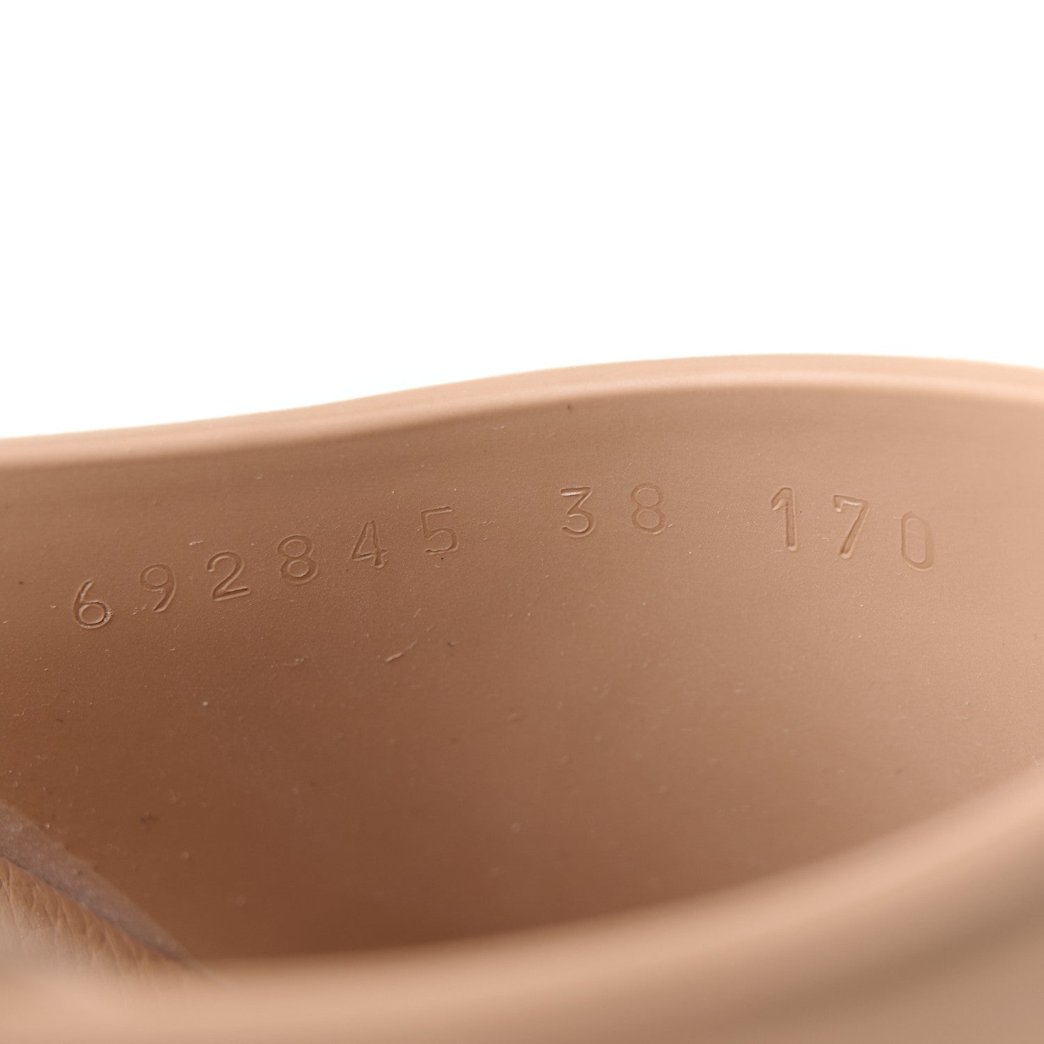 Gucci Soft Rubber Womens Interlocking G Platform 42mm Slide Sandals 38 Vintage Camel 9 of 11