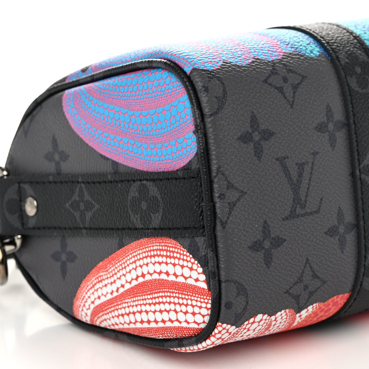 Louis Vuitton LV X YK Monogram Eclipse Reverse Pumpkin Keepall Bandouliere 25 Multicolor 8 of 9