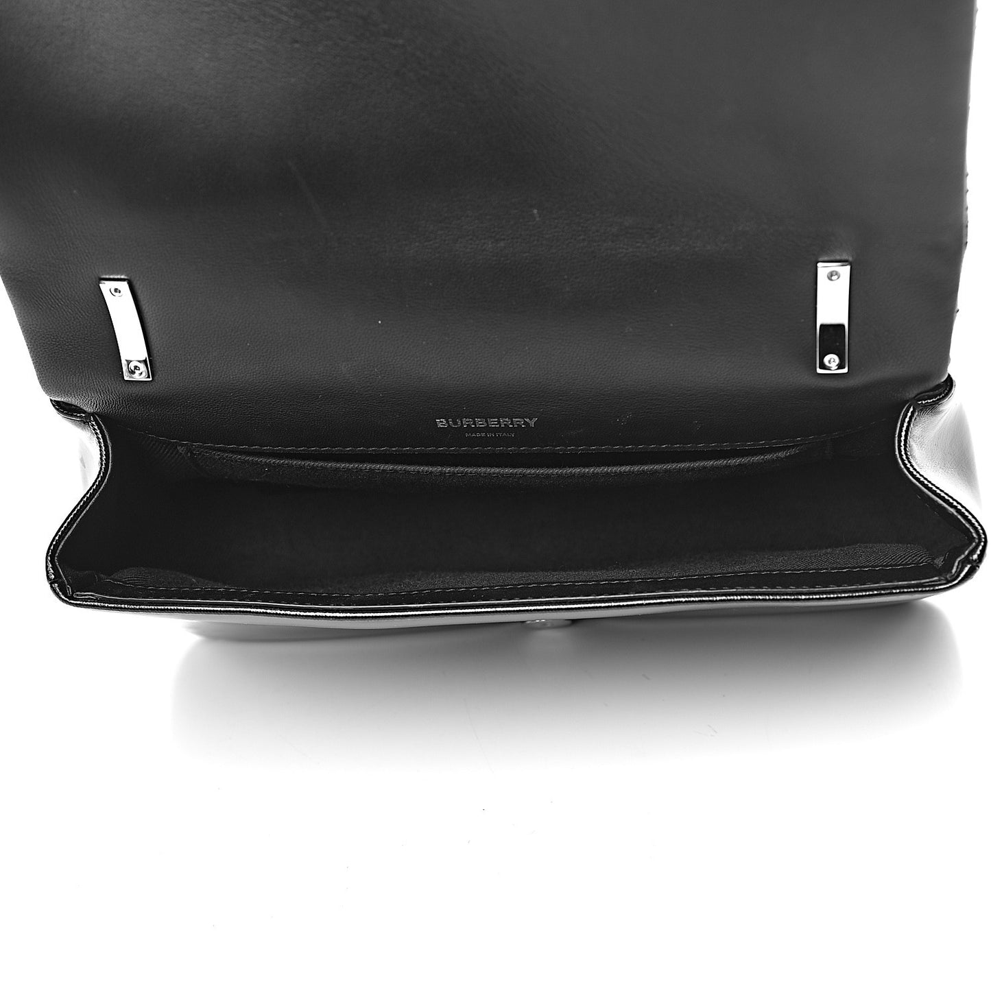 Patent Quilted Horseferry Print Small Lola Bag Black