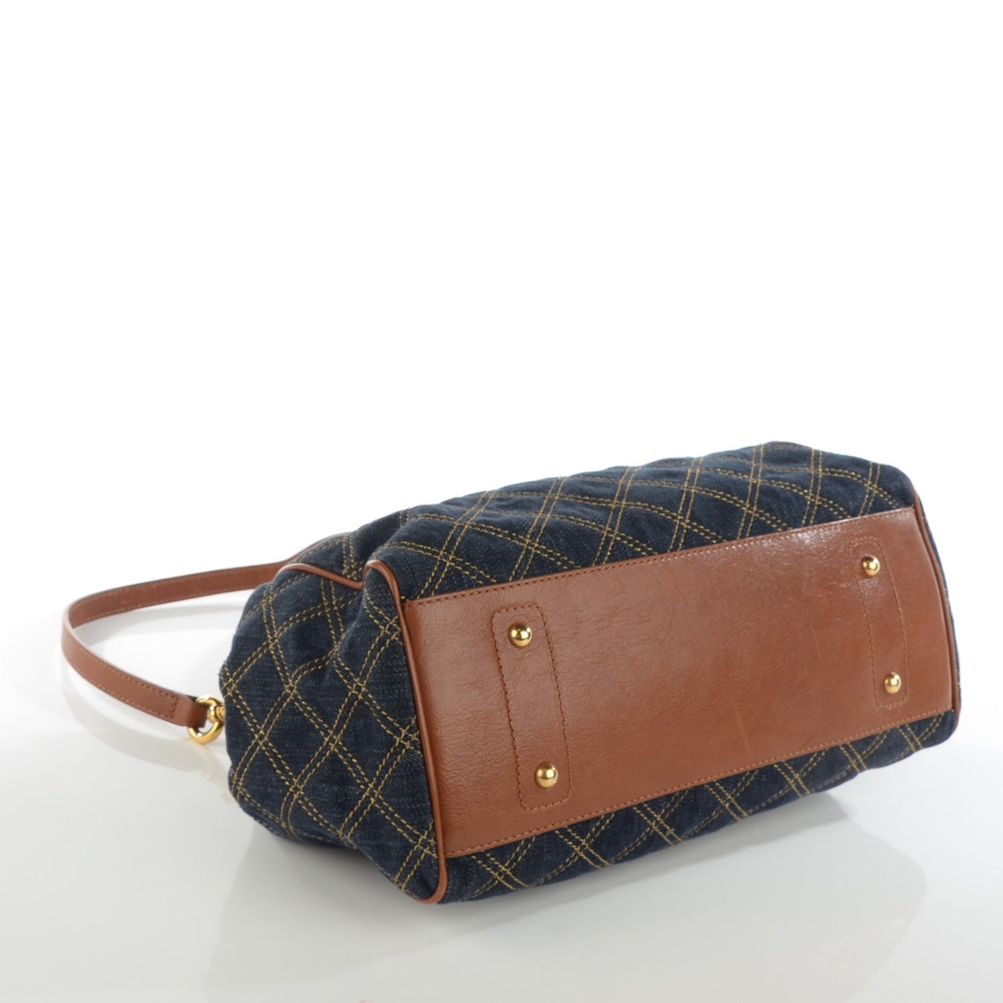 Denim Quilted Mini Stam Blue