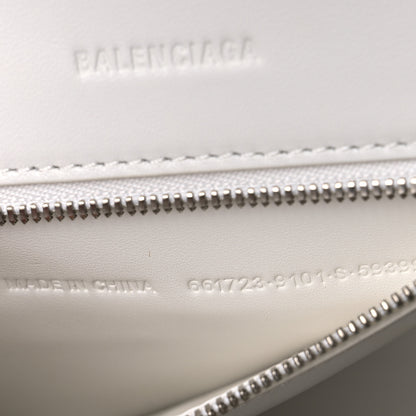 Balenciaga Faux Calfskin Fabric Glow In The Dark Small Sneakerhead Top Handle Bag White 7 of 12