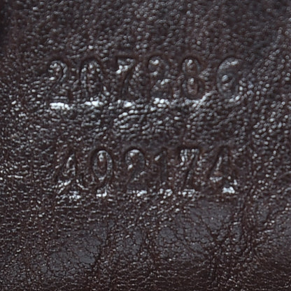 Gucci Crystal Monogram Small Babouska Tote Dark Brown 9 of 25