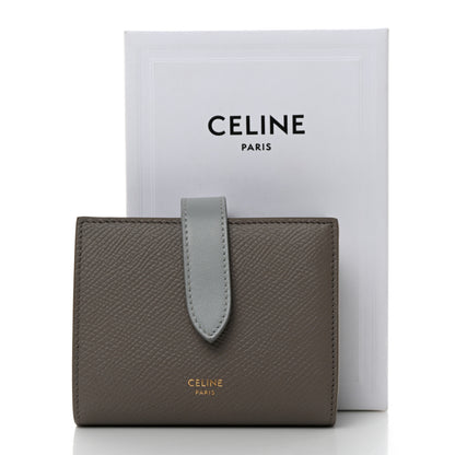 Celine Grained Calfskin Small Multifunction Strap Wallet Pebble Mineral 9 of 9