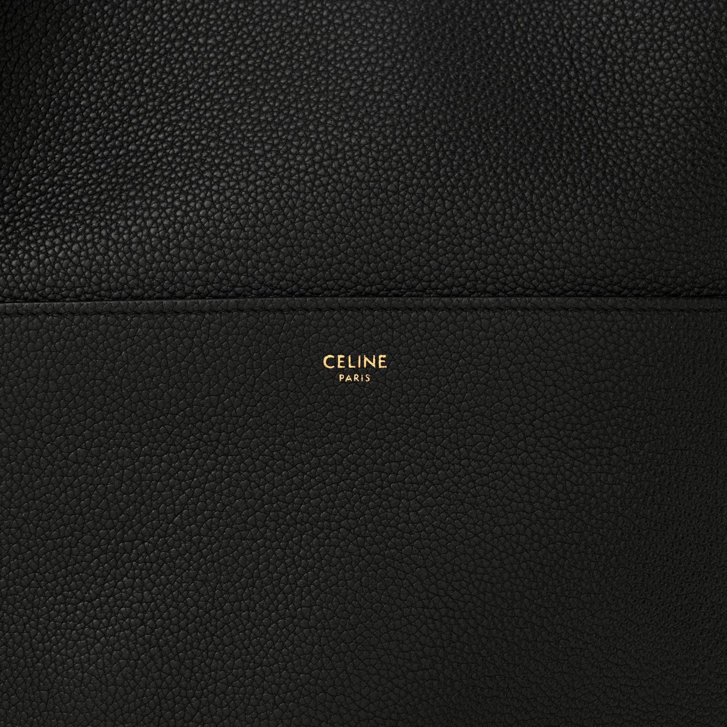 Soft Grained Calfskin Sangle Bucket Bag Black