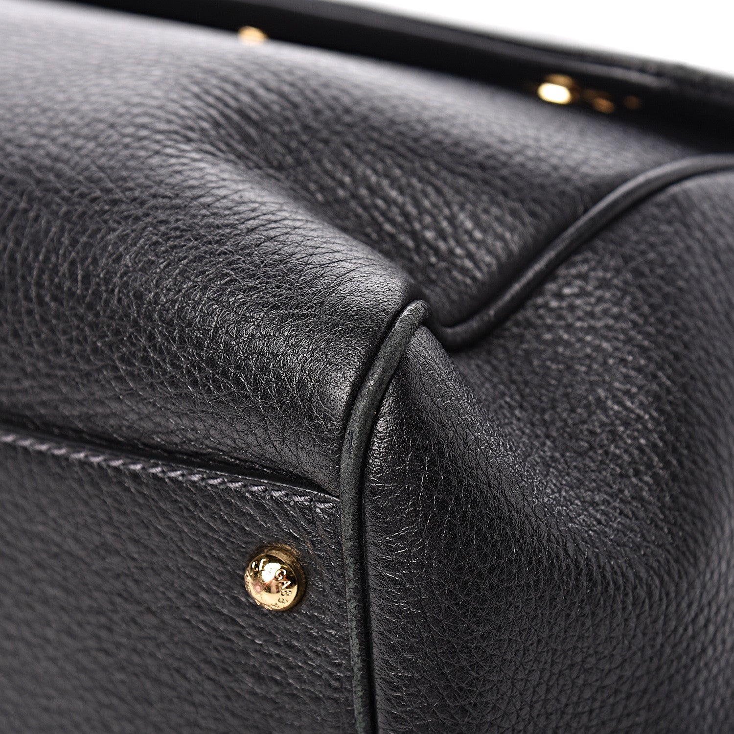 Dolce & Gabbana Grained Deerskin Medium Miss Sicily Satchel Black 13 of 15