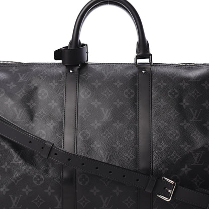 Louis Vuitton Monogram Eclipse Keepall Bandouliere 55 6 of 8