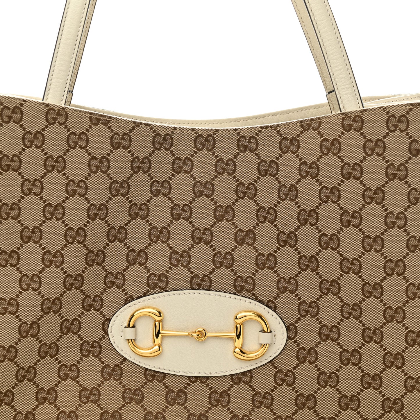 Monogram New Sakai Calfskin Lux Horsebit 1955 Tote Beige Ebony Mystic White