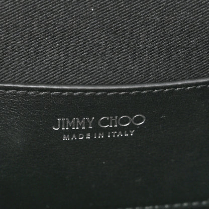 Jimmy Choo Smooth Calfskin Sidney Flap Chain Bag Black 6 of 10