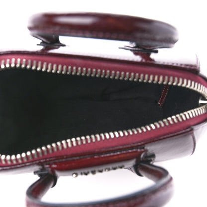 Givenchy Crinkled Patent Calfskin Mini Antigona Aubergine 5 of 10