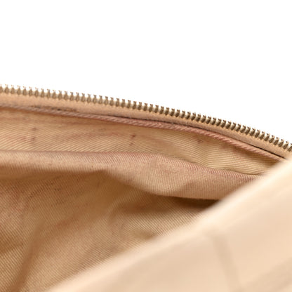 Chanel Calfskin Stitched Outdoor Ligne Bowler Beige 8 of 17
