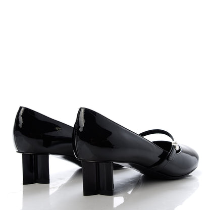 Louis Vuitton Patent Uniformes Silhouette Pumps 37.5 Black 4 of 10