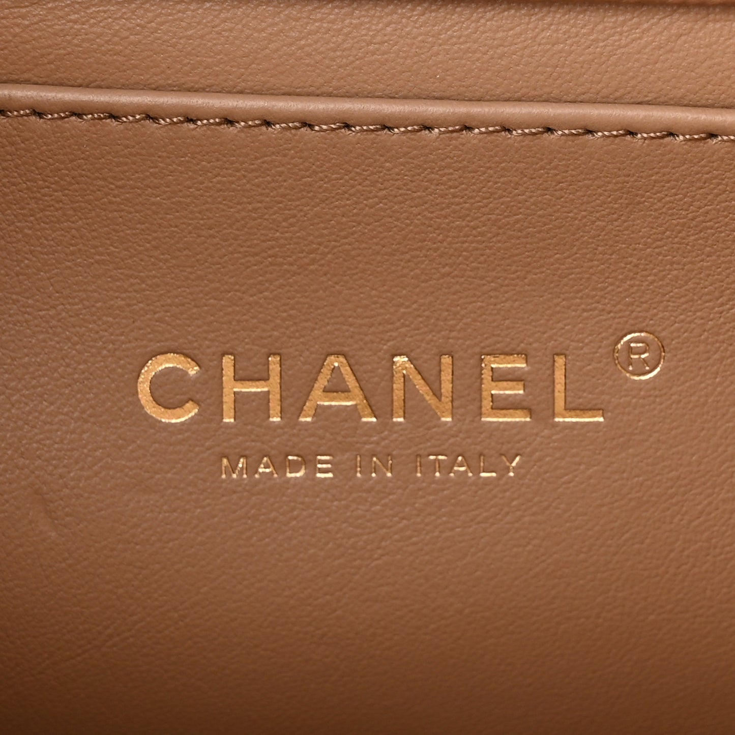 Caviar Quilted Mini Coco First Flap Beige