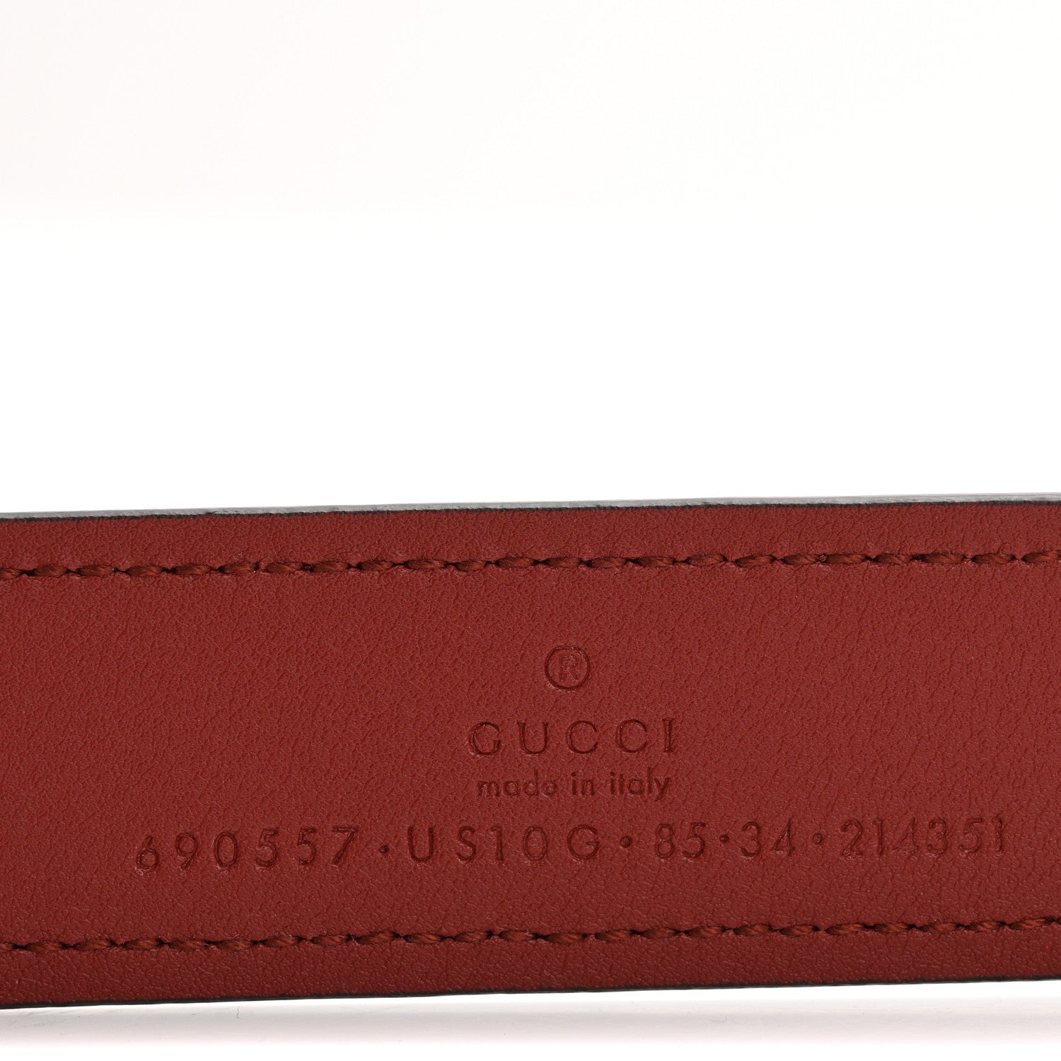 Gucci Ciny Lux Calfskin Blondie 30mm Belt 85 34 Rubicund 5 of 5